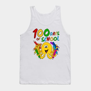 100 Days Of School Octopus Kindergarten 2022 Tank Top